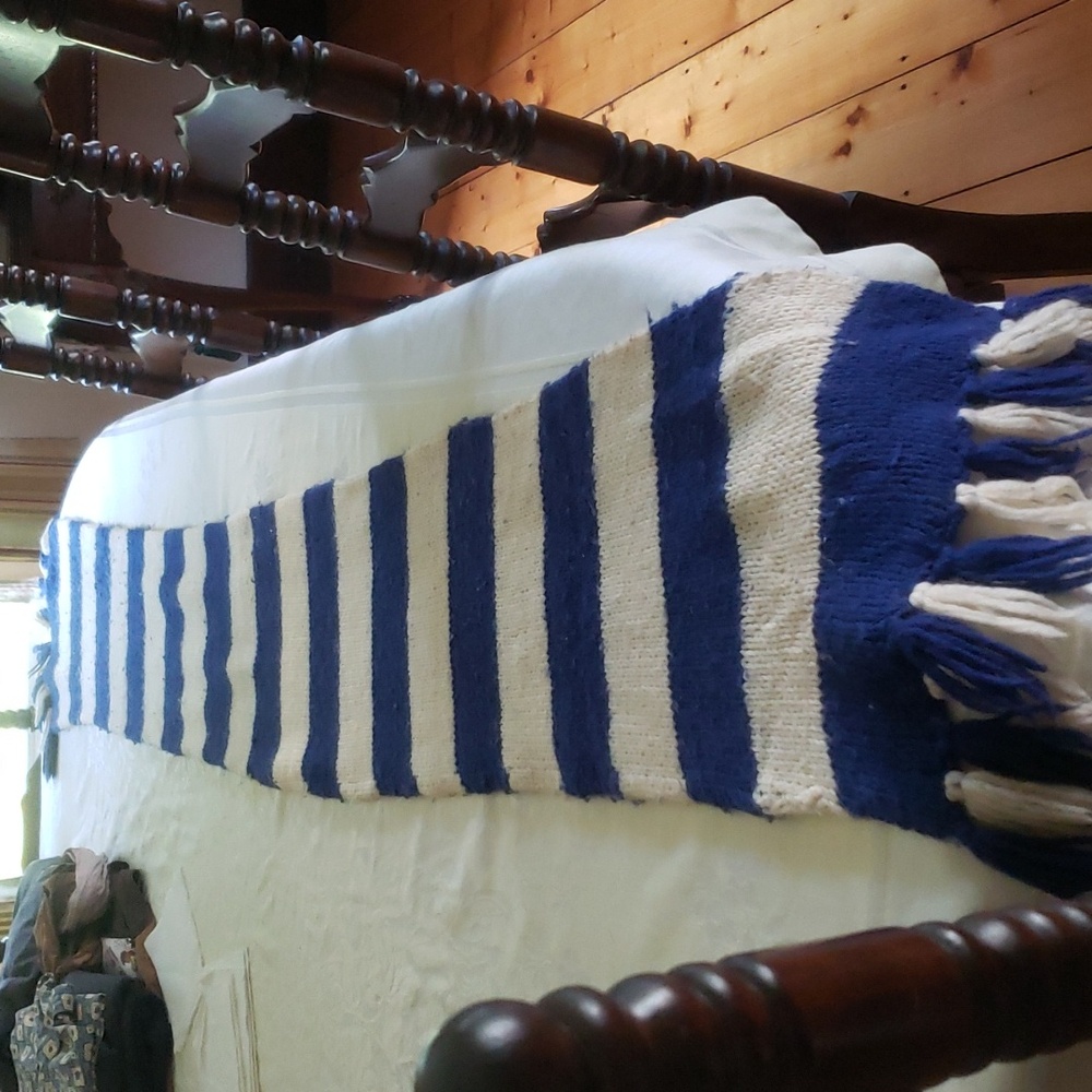 extra long stripped scarf